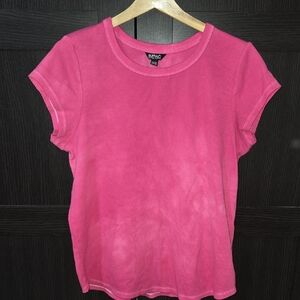 Buffalo David Bitton Garment Dyed Fuchsia Short Sleeve Tee XL EUC
